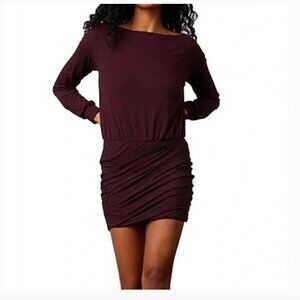 Bailey/44 Winter Mini Dress In Bordeaux Size Small NWT